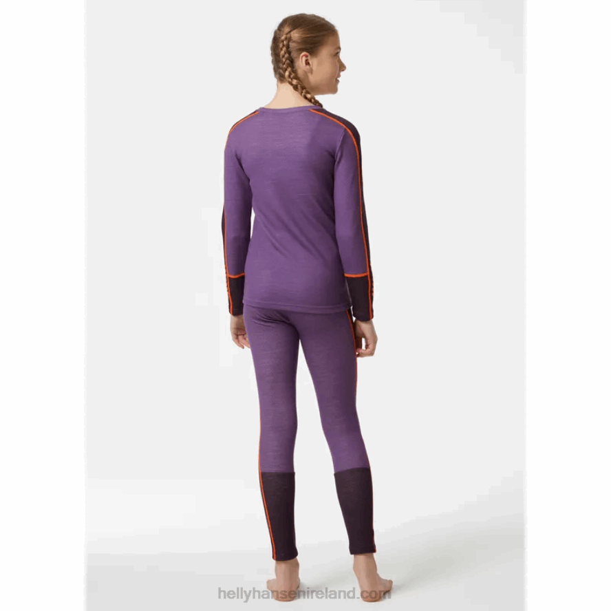 UTILITY GRE 8V222F2481 Helly-Hansen JUNIORS' LIFA MERINO MIDWEIGHT BASE LAYER SET