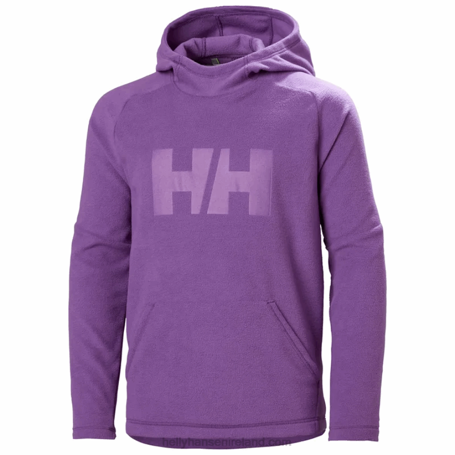 BLACK 8V222F2473 Helly-Hansen JUNIORS' DAYBREAKER FLEECE HOODIE