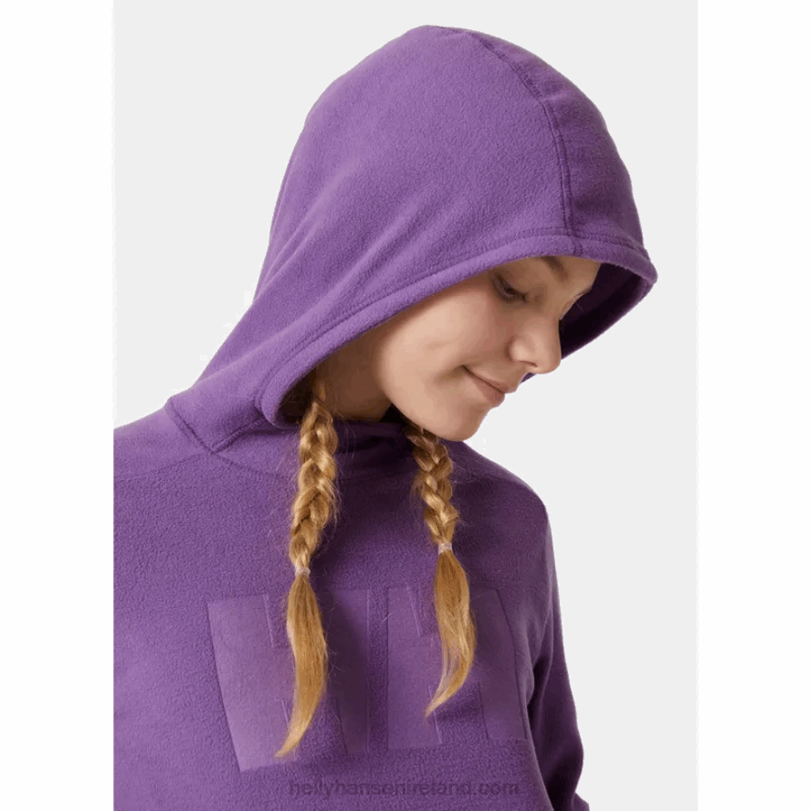 BLACK 8V222F2473 Helly-Hansen JUNIORS' DAYBREAKER FLEECE HOODIE