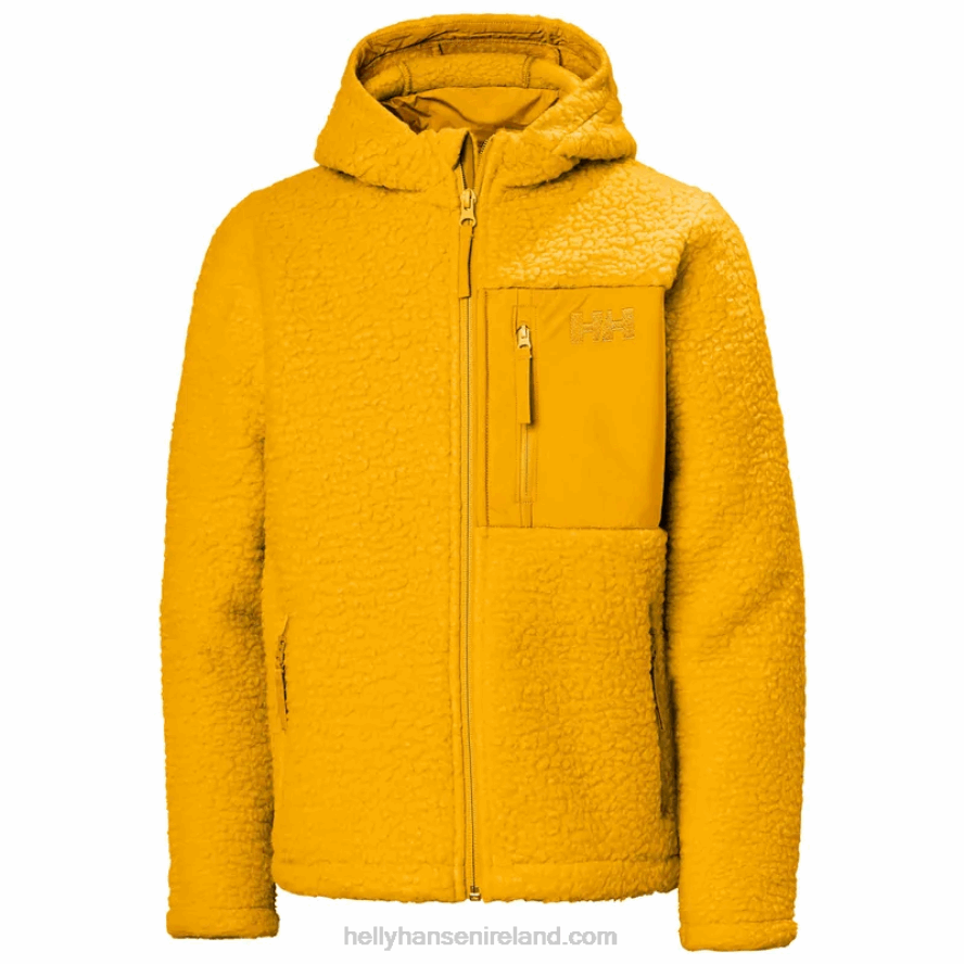 CREAM 8V222F2477 Helly-Hansen JUNIORS' CHAMP PILE JACKET