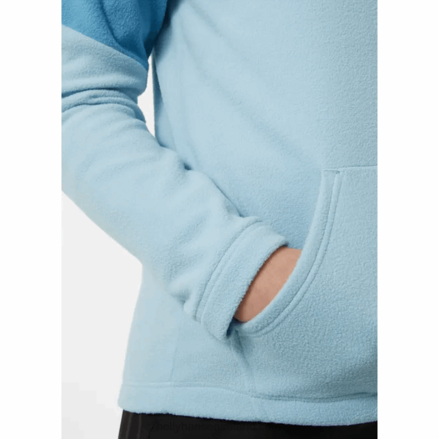 CRUSHED GRA 8V222F2474 Helly-Hansen JUNIORS' DAYBREAKER FLEECE HOODIE