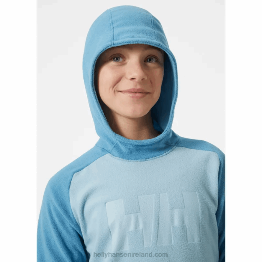 CRUSHED GRA 8V222F2474 Helly-Hansen JUNIORS' DAYBREAKER FLEECE HOODIE