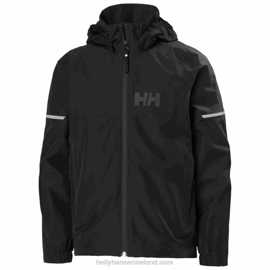AMETHYST/OCEAN 8V222F2768 Helly-Hansen JUNIORS' ACTIVE 2.0 RAIN JACKET