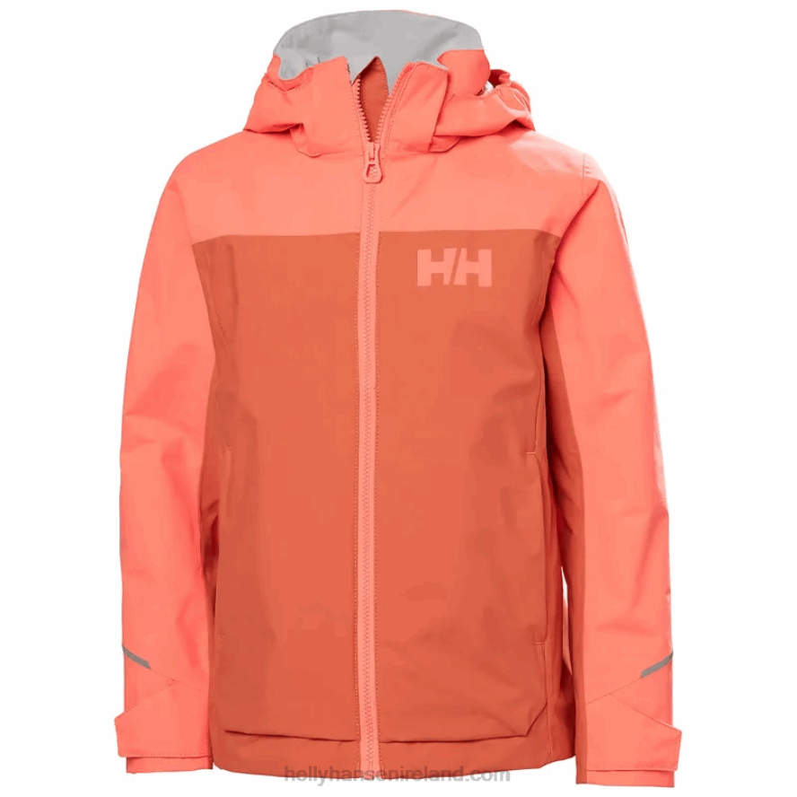 BLUE FOG/BLACK 8V222F2422 Helly-Hansen JUNIORS' SOGNDAL SHELL JACKET