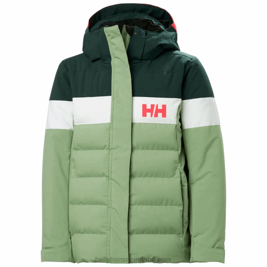 CRUSHED GRA 8V222F2384 Helly-Hansen JUNIORS' DIAMOND SKI JACKET