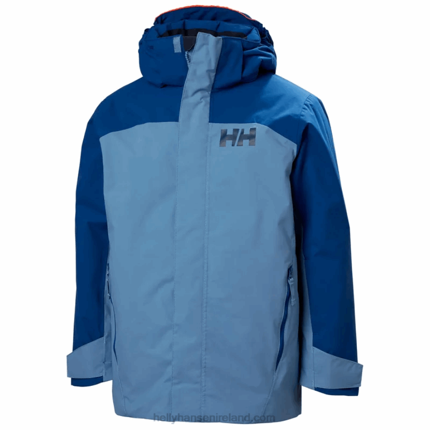 CRUSHED GRA 8V222F2749 Helly-Hansen JUNIORS' LEVEL SKI JACKET