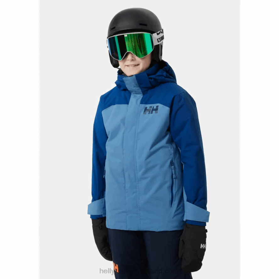 CRUSHED GRA 8V222F2749 Helly-Hansen JUNIORS' LEVEL SKI JACKET