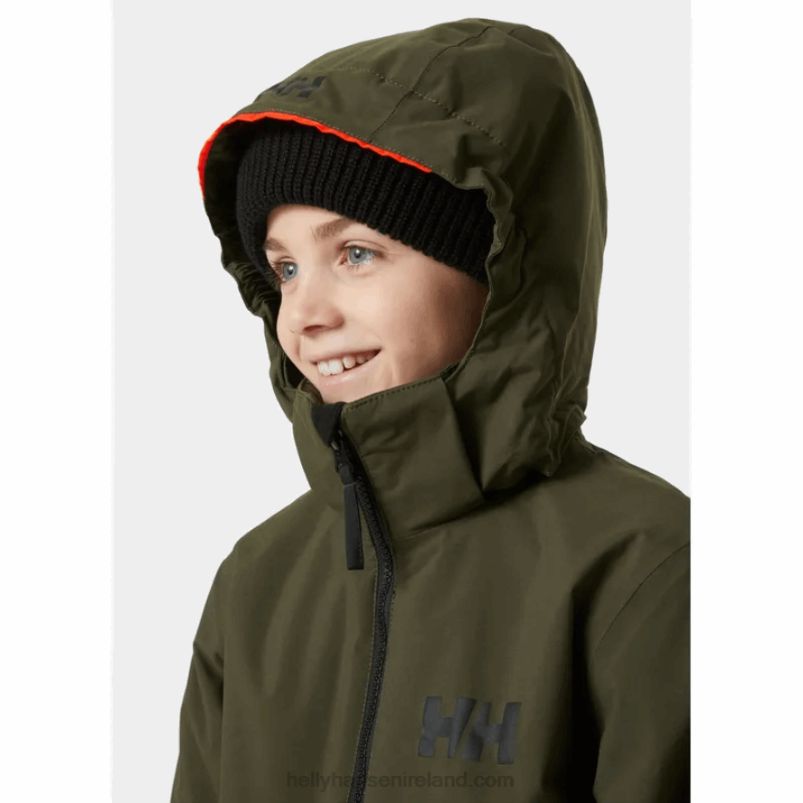DARKEST SPR 8V222F2420 Helly-Hansen JUNIORS' TRAVERSE SKI JACKET