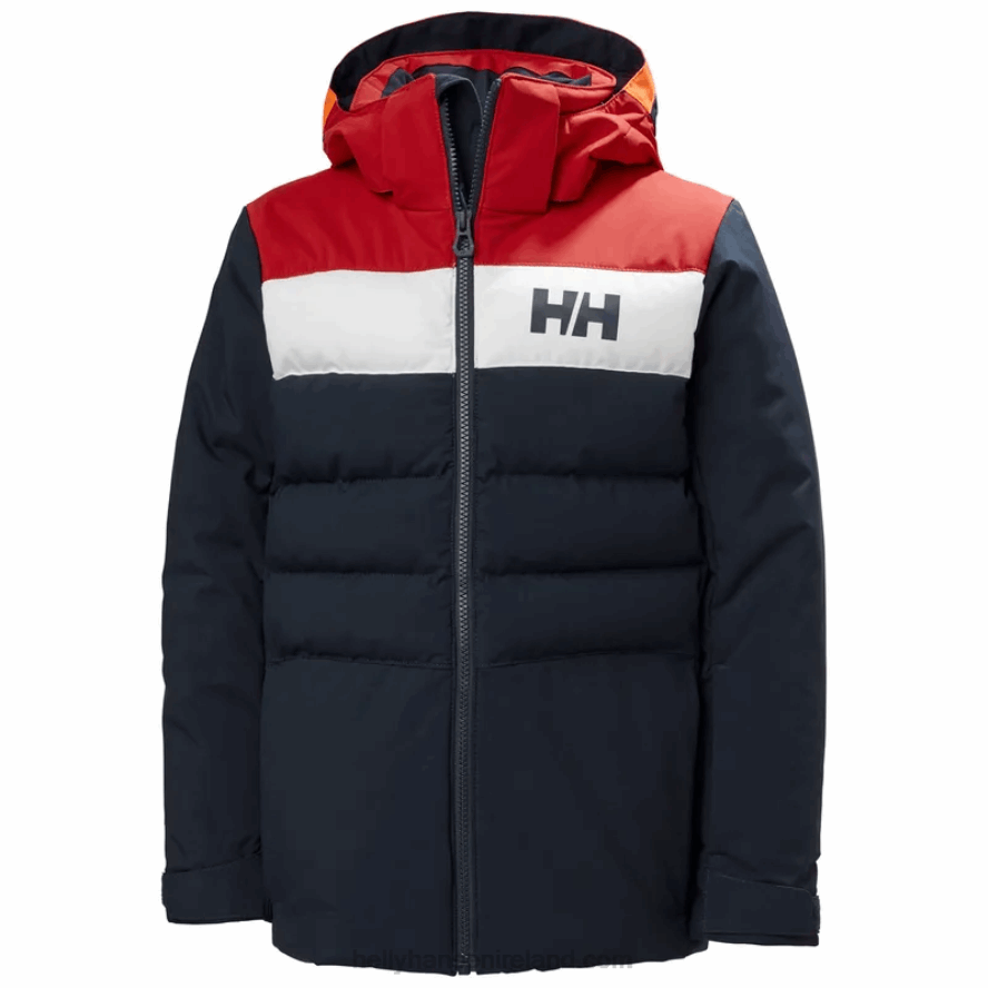 DARKEST SPR/BLUE FOG 8V222F2756 Helly-Hansen Juniors' Cyclone Ski Jacket
