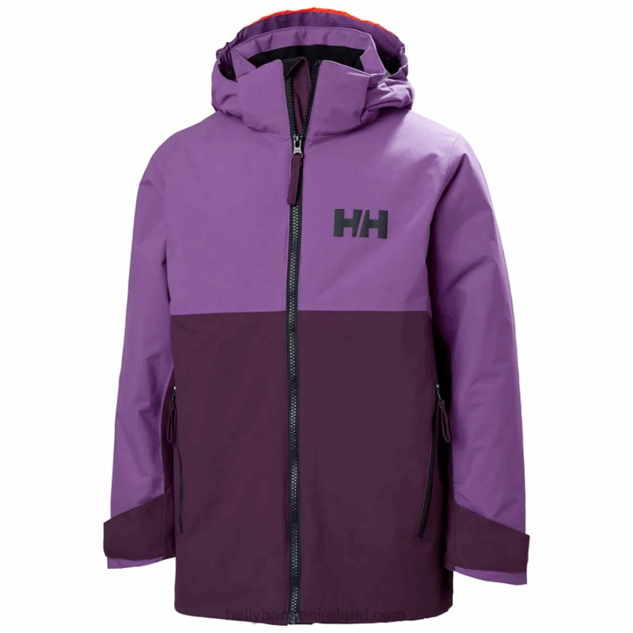 DEEP FJORD/BLACK 8V222F2417 Helly-Hansen JUNIORS' TRAVERSE SKI JACKET