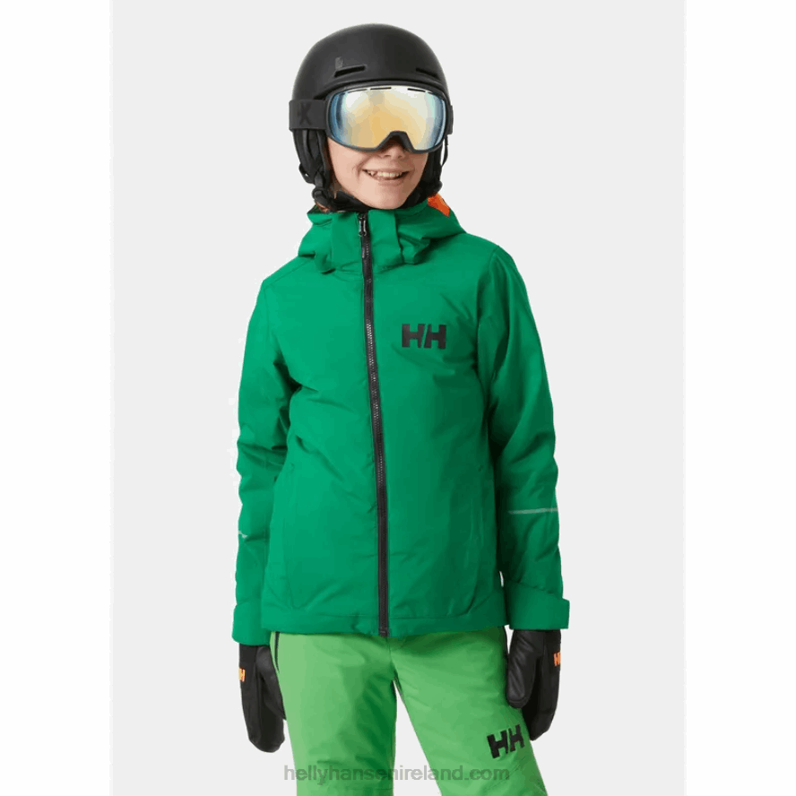 NAVY 8V222F2396 Helly-Hansen JUNIORS' QUEST SKI JACKET