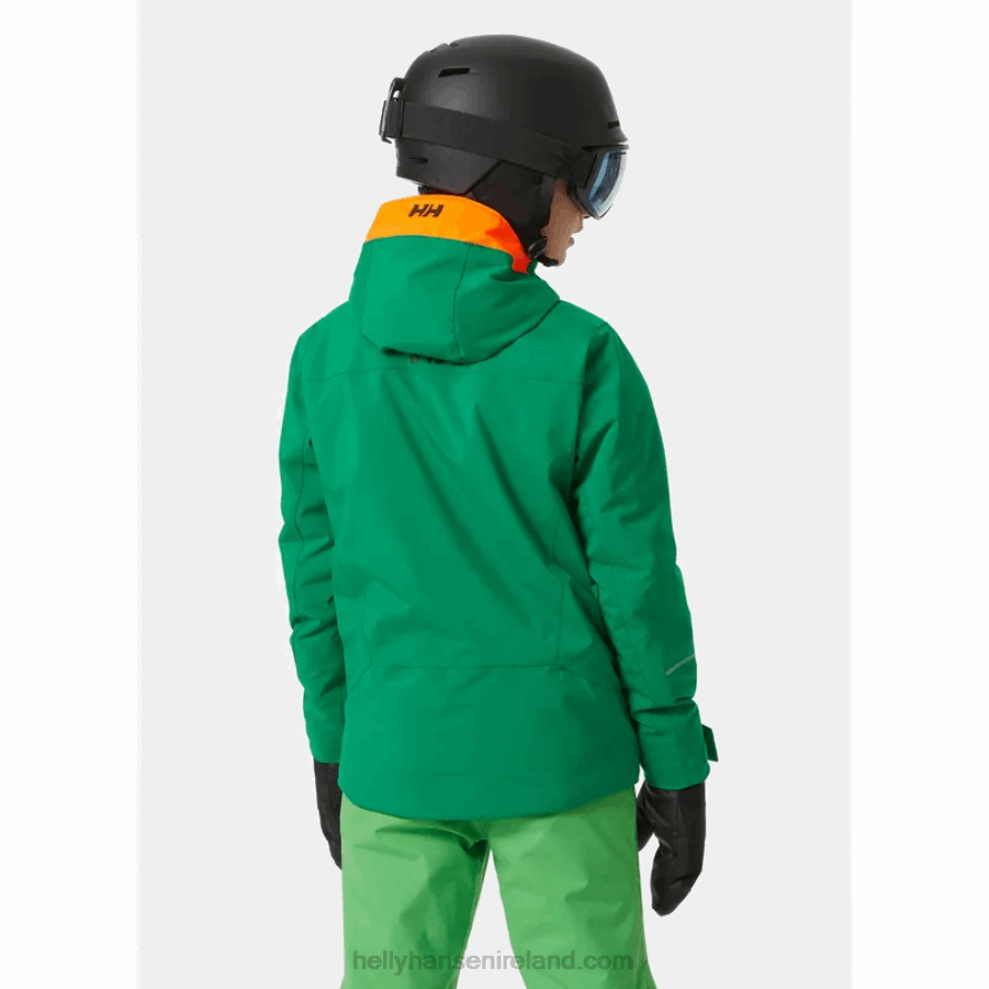 NAVY 8V222F2396 Helly-Hansen JUNIORS' QUEST SKI JACKET