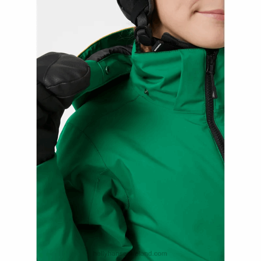 NAVY 8V222F2396 Helly-Hansen JUNIORS' QUEST SKI JACKET