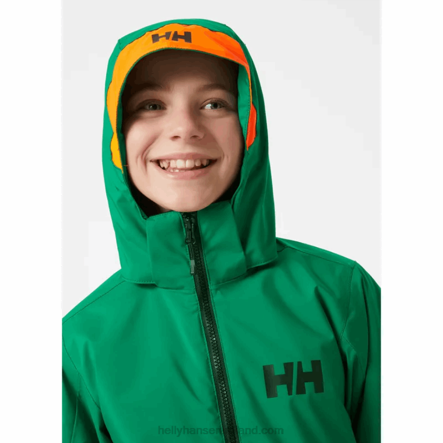 NAVY 8V222F2396 Helly-Hansen JUNIORS' QUEST SKI JACKET