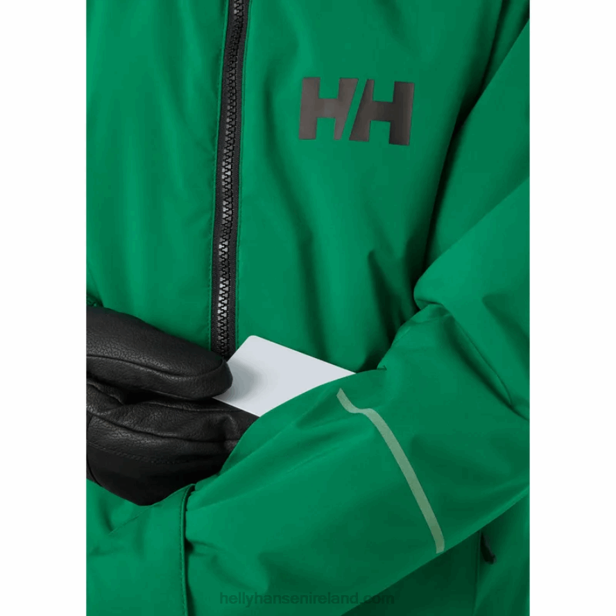 NAVY 8V222F2396 Helly-Hansen JUNIORS' QUEST SKI JACKET