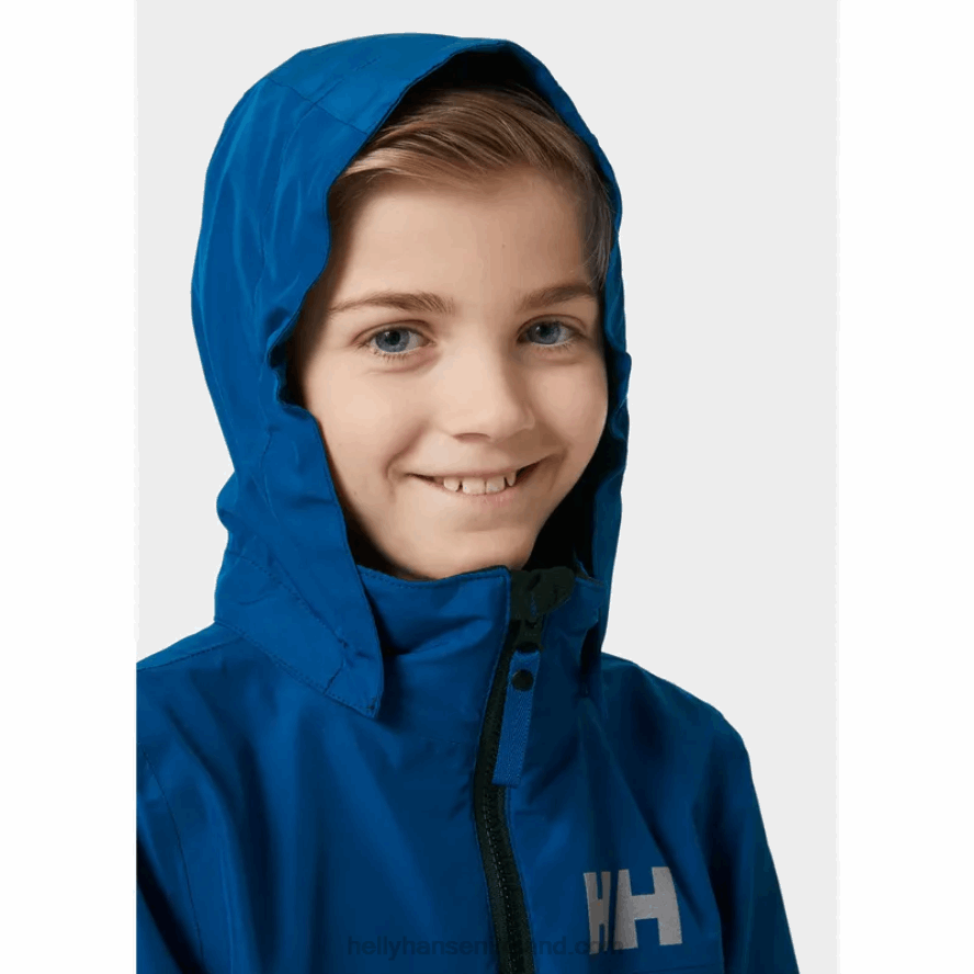 PEACH ECHO 8V222F2564 Helly-Hansen JUNIORS' JUELL WATERPROOF JACKET