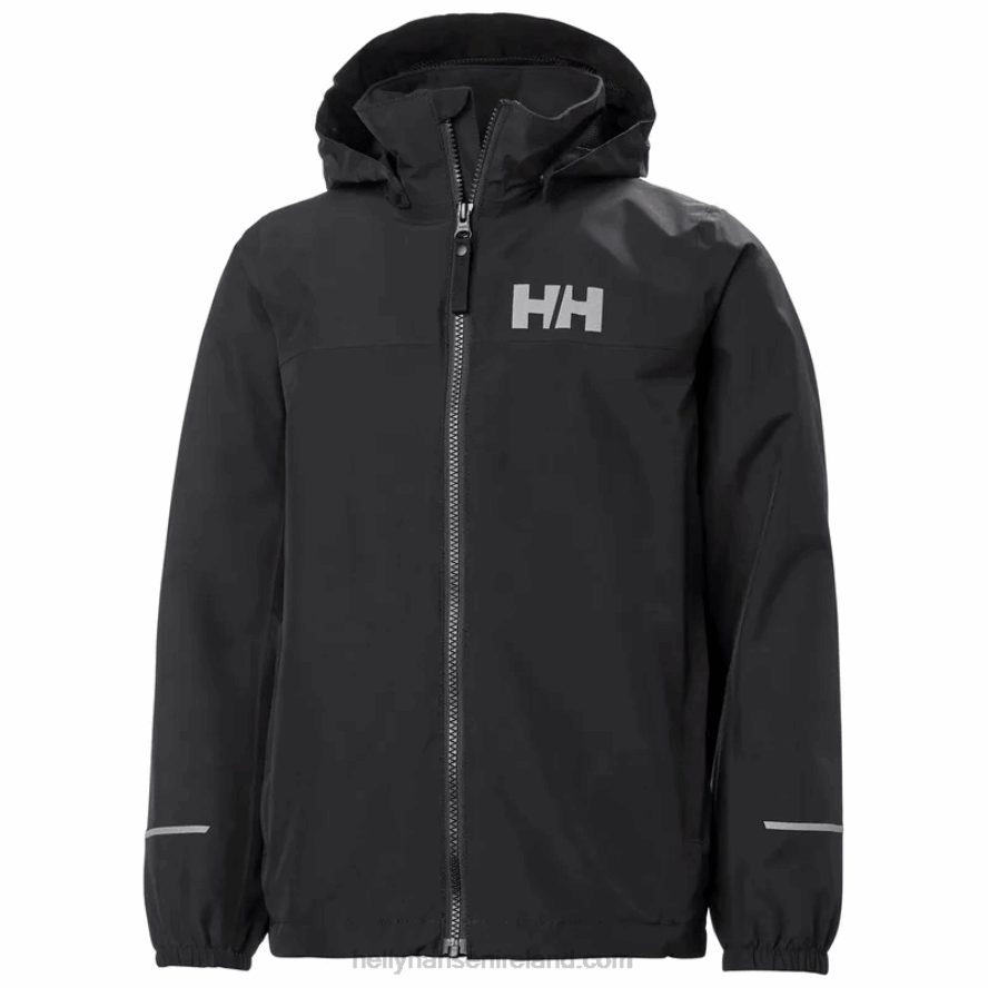 PEACH ECHO/DEEP FJORD 8V222F2565 Helly-Hansen JUNIORS' JUELL WATERPROOF JACKET