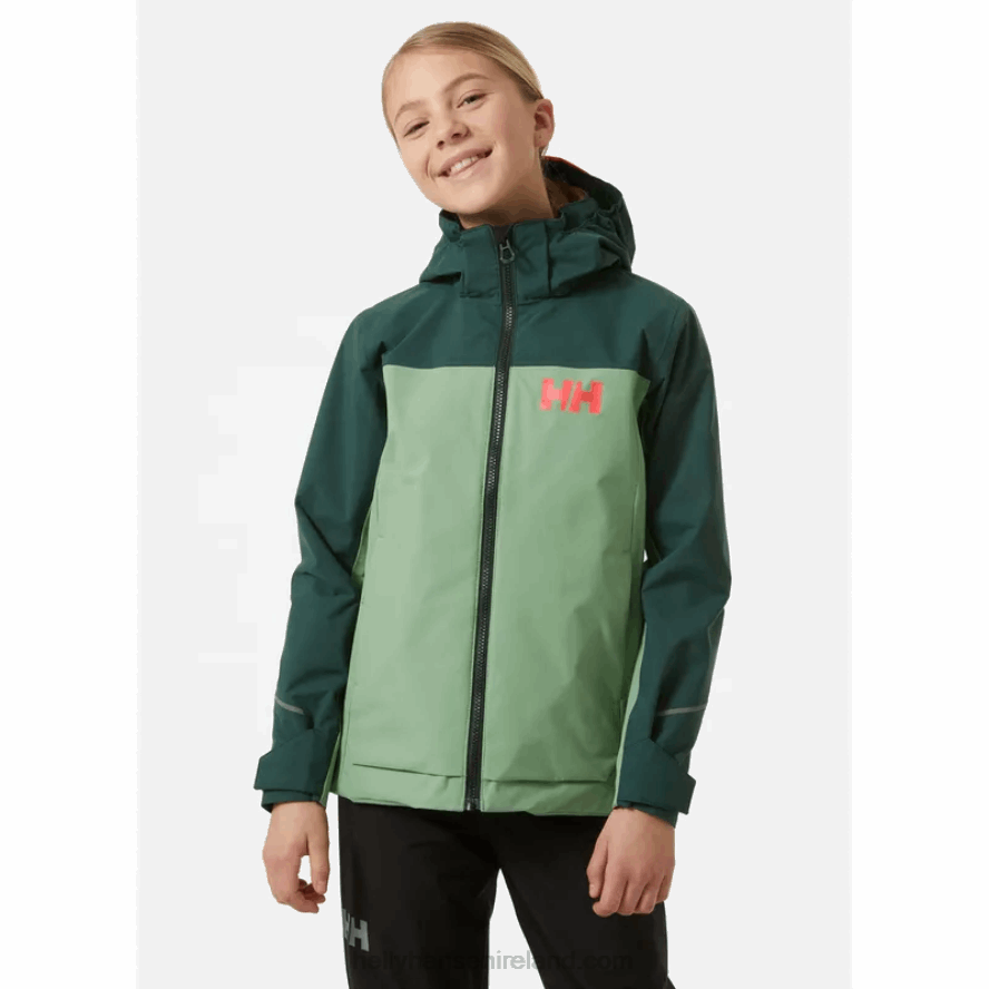 TERRACOTTA 8V222F2424 Helly-Hansen JUNIORS' SOGNDAL SHELL JACKET