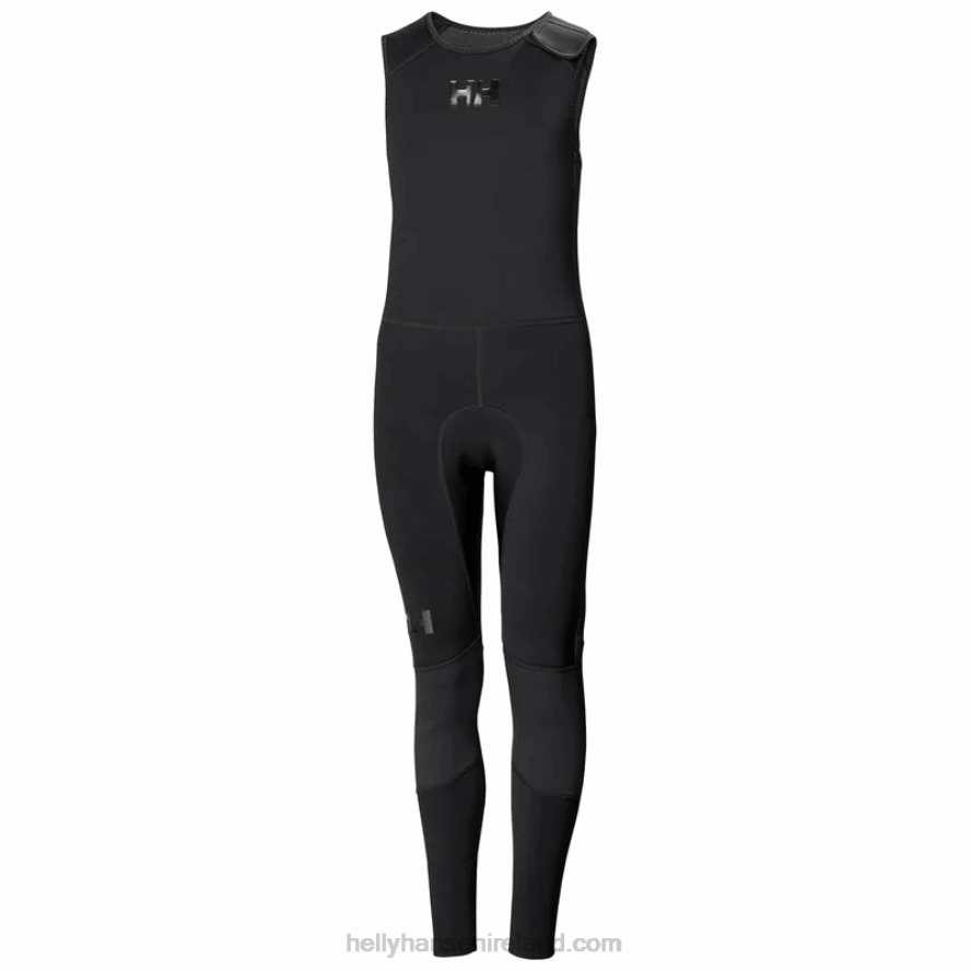 BLACK 8V222F2470 Helly-Hansen JUNIORS' WATERWEAR SALOPETTE
