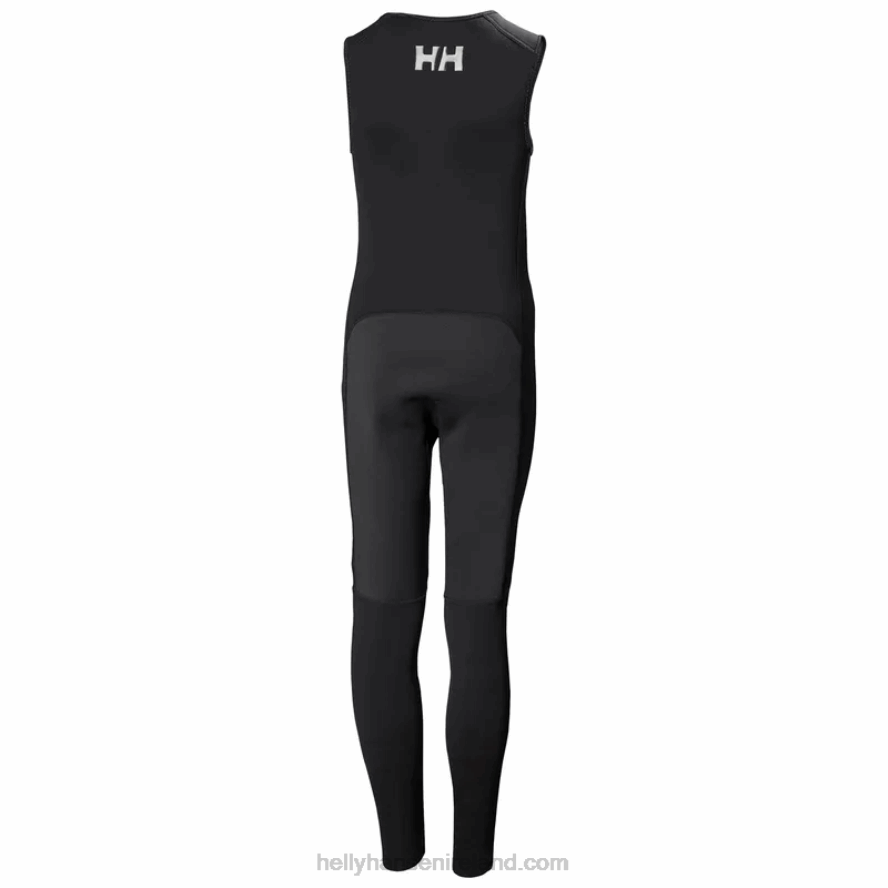 BLACK 8V222F2470 Helly-Hansen JUNIORS' WATERWEAR SALOPETTE