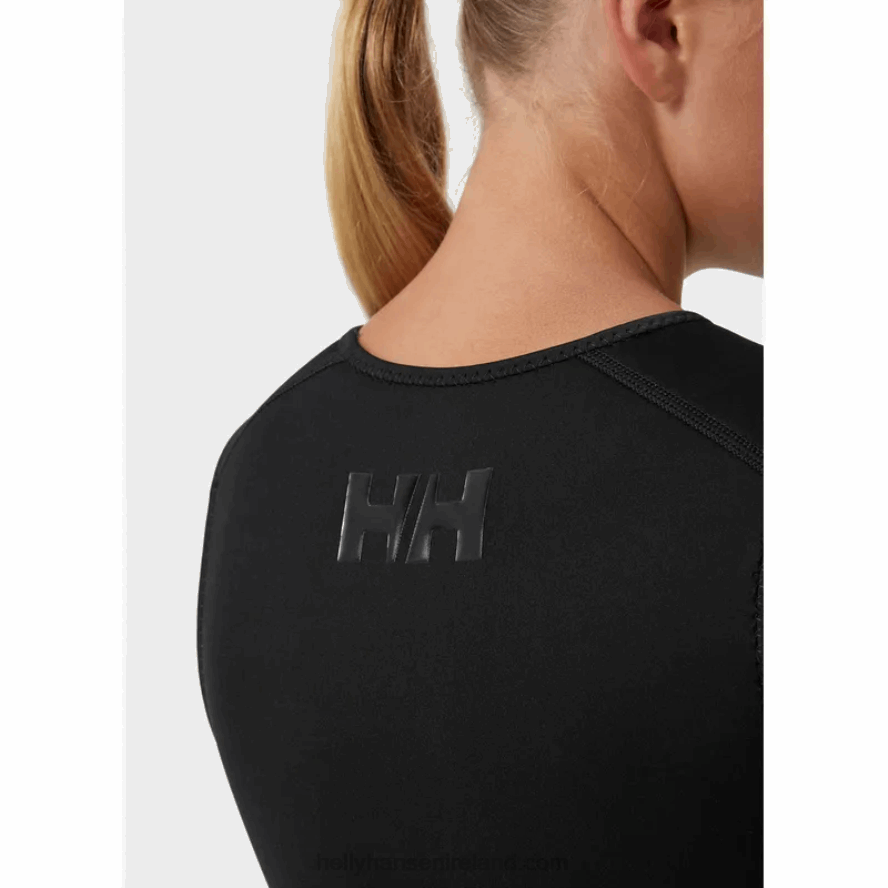 BLACK 8V222F2470 Helly-Hansen JUNIORS' WATERWEAR SALOPETTE