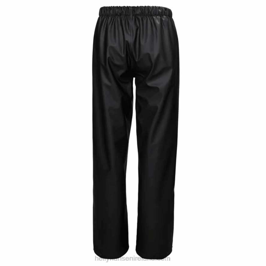 LAV GREEN/BLACK 8V222F2469 Helly-Hansen JUNIORS' MOSS RAIN PANTS