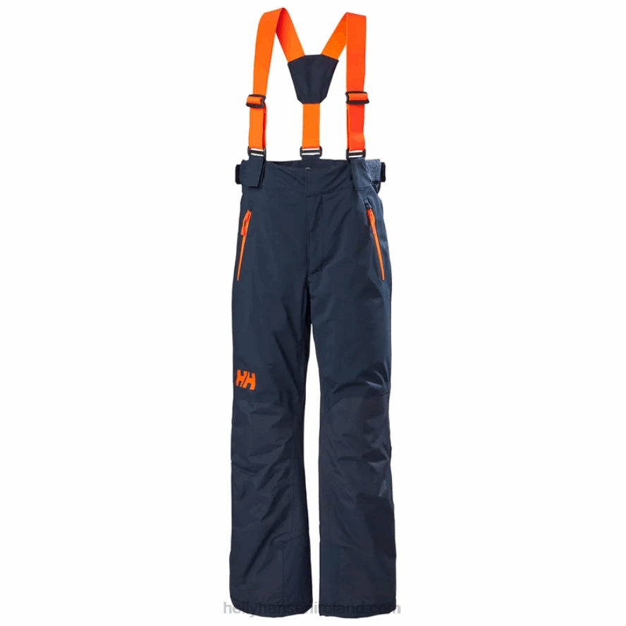 UTILITY GRE/BLUE FOG/BLACK 8V222F2455 Helly-Hansen JUNIORS' NO LIMITS 2.0 SKI PANTS
