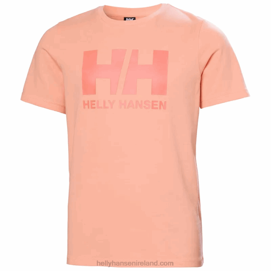 BRIGHT BLUE 8V222F2504 Helly-Hansen JUNIORS' HH LOGO T-SHIRT