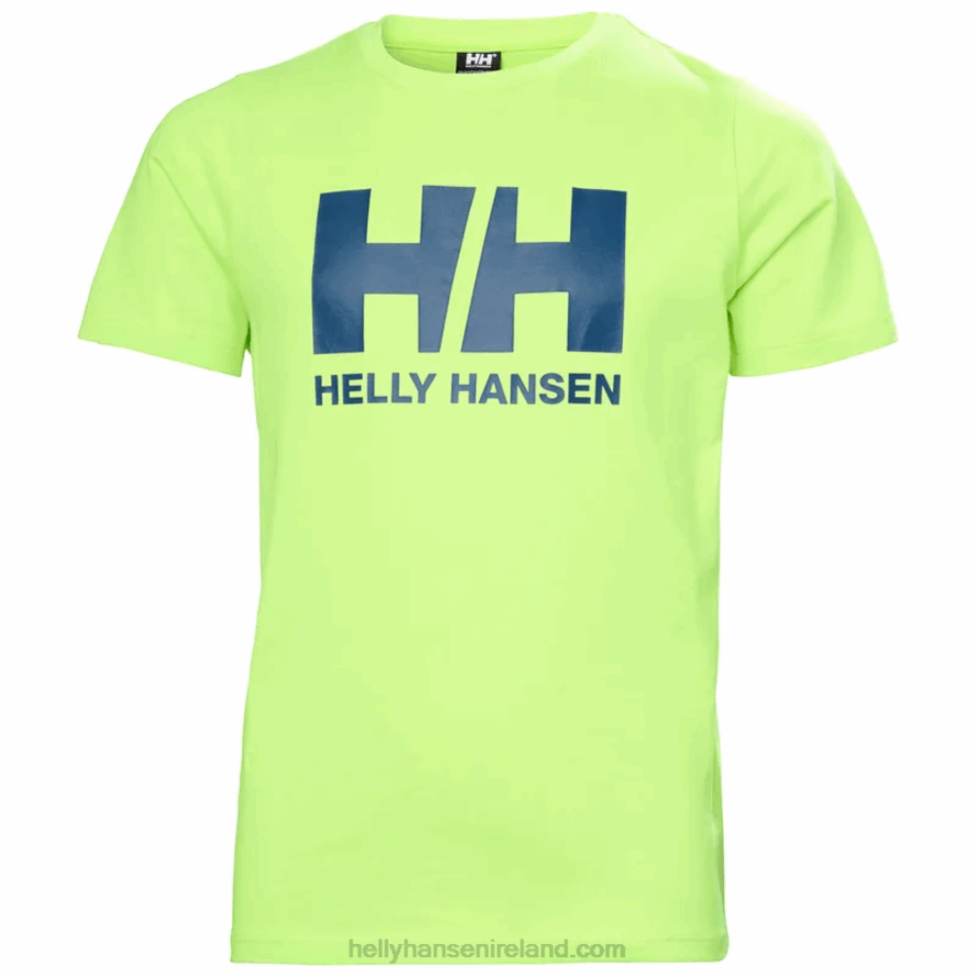 BRIGHT BLUE/ROSE QUARTZ 8V222F2505 Helly-Hansen JUNIORS' HH LOGO T-SHIRT