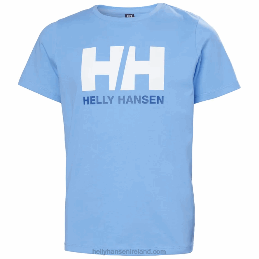 GREY MELANG/NAVY 8V222F2503 Helly-Hansen JUNIORS' HH LOGO T-SHIRT