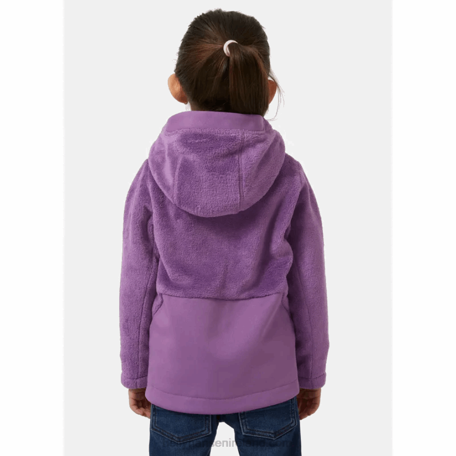 MALACHITE 8V222F2349 Helly-Hansen KIDS' TREASURE MIDLAYER FLEECE JACKET