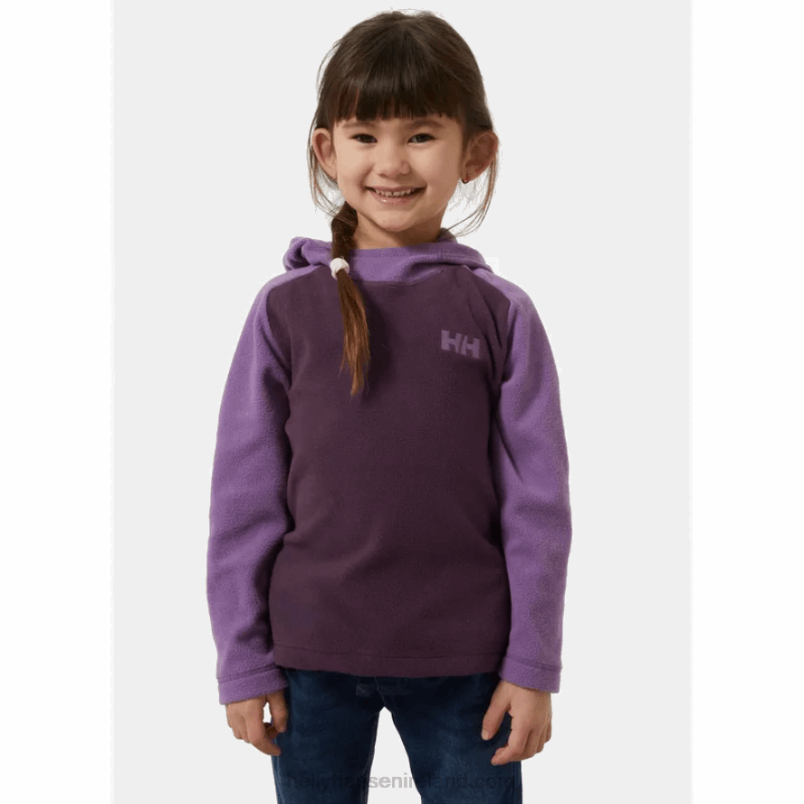 NAVY 8V222F2342 Helly-Hansen KIDS' DAYBREAKER FLEECE HOODIE