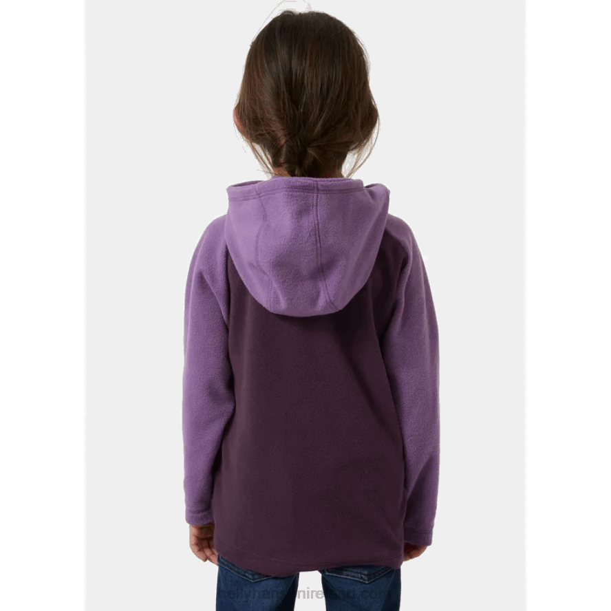 NAVY 8V222F2342 Helly-Hansen KIDS' DAYBREAKER FLEECE HOODIE