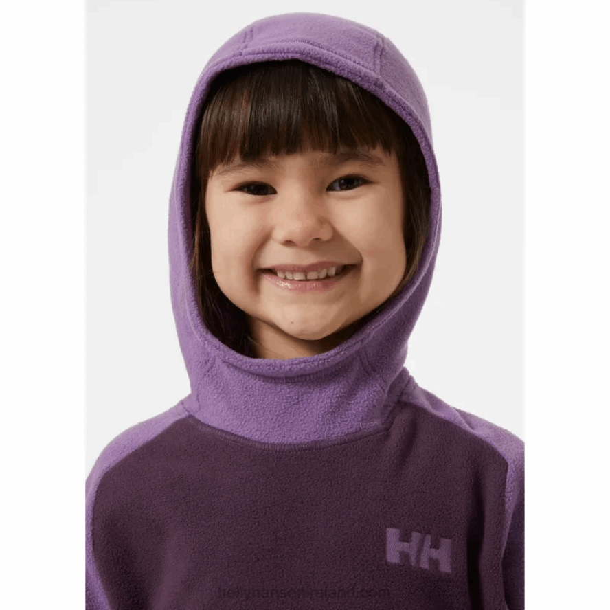 NAVY 8V222F2342 Helly-Hansen KIDS' DAYBREAKER FLEECE HOODIE