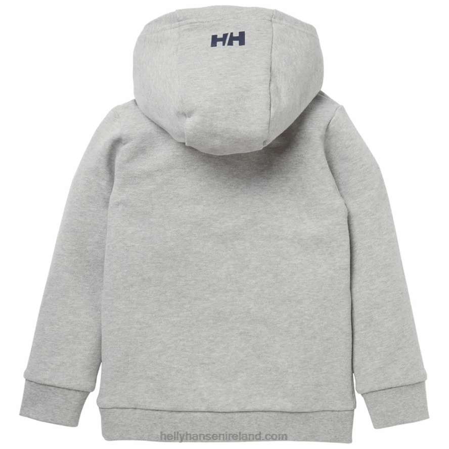 GREY MELANG 8V222F2376 Helly-Hansen Kids' and Juniors' Ocean Race Hoodie