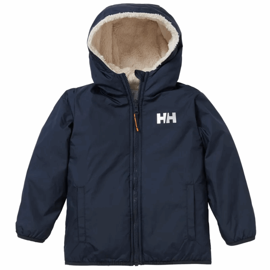 CRUSHED GRA 8V222F2284 Helly-Hansen Kids' Champ Reversible Jacket
