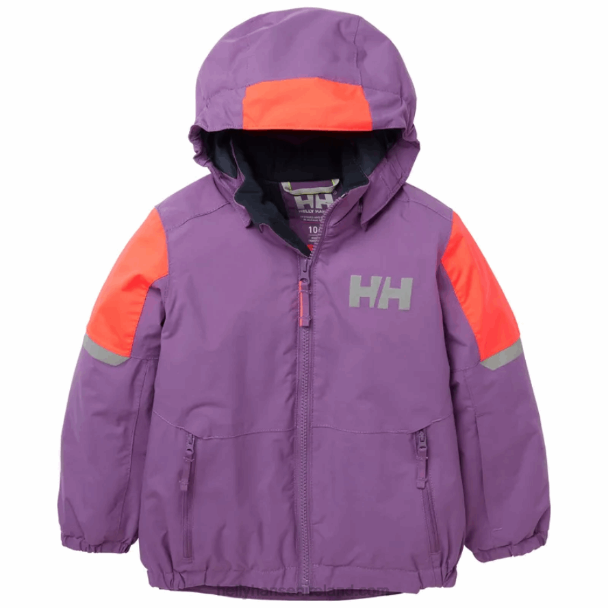DEEP FJORD/EBONY 8V222F2779 Helly-Hansen KIDS' RIDER 2.0 INSULATED SKI JACKET