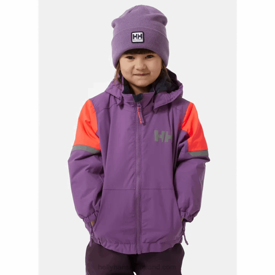 DEEP FJORD/EBONY 8V222F2779 Helly-Hansen KIDS' RIDER 2.0 INSULATED SKI JACKET
