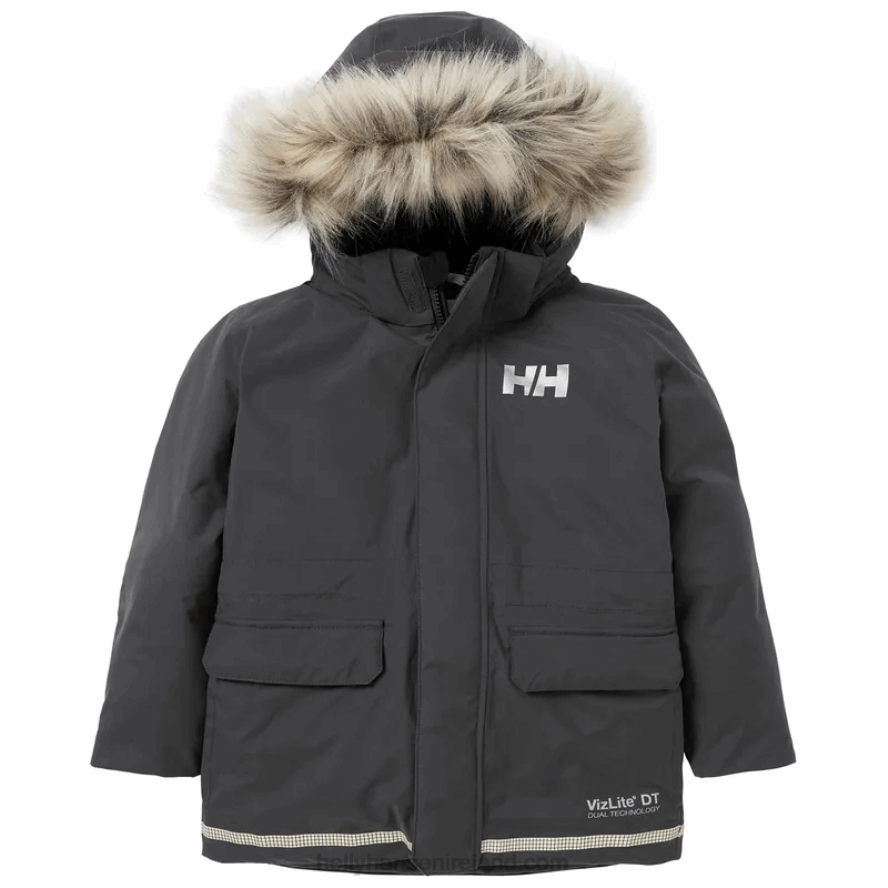 LAV GREEN 8V222F2262 Helly-Hansen KIDS' LUMINENS WINTER PARKA
