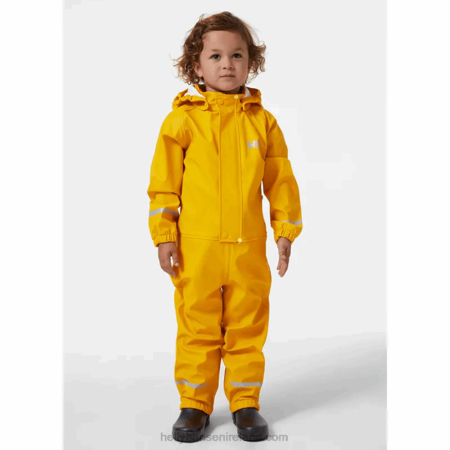 MAGENTA 8V222F2335 Helly-Hansen KIDS' BERGEN 2.0 PU RAIN PLAYSUIT