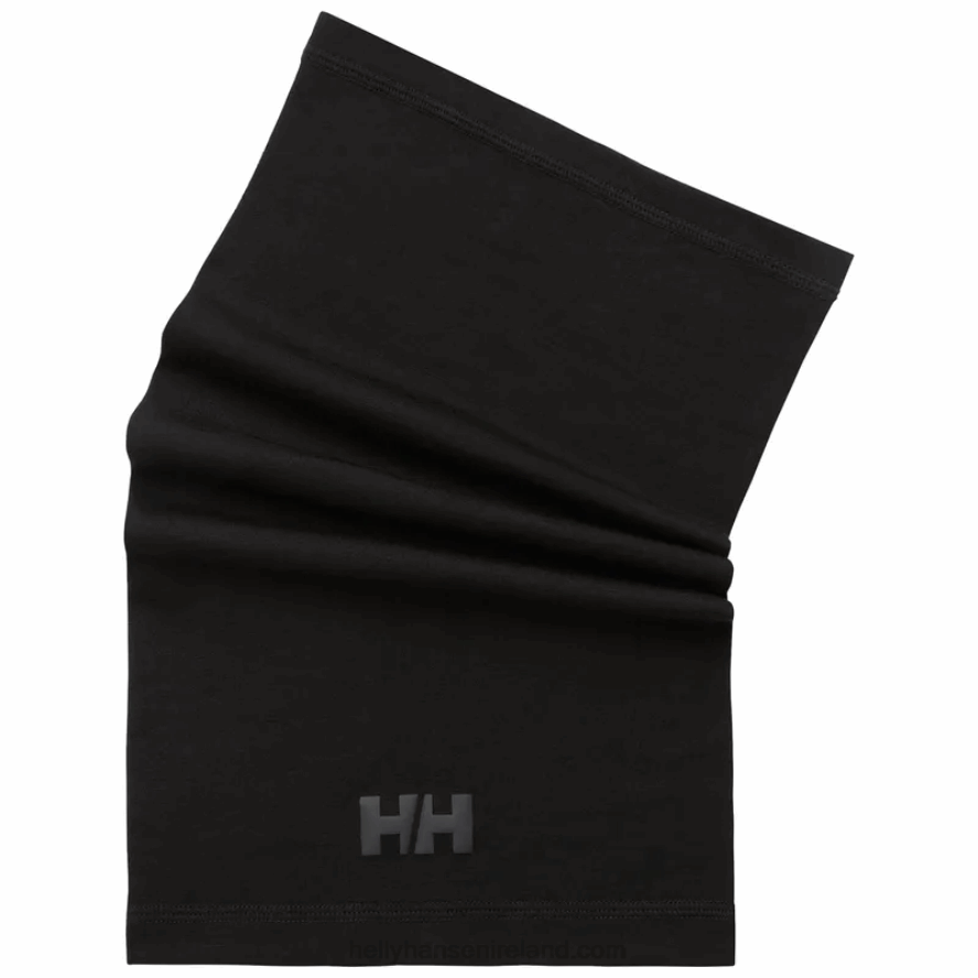 BLACK 8V222F1304 Helly-Hansen UNISEX HH MERINO 2.0 NECK GAITER