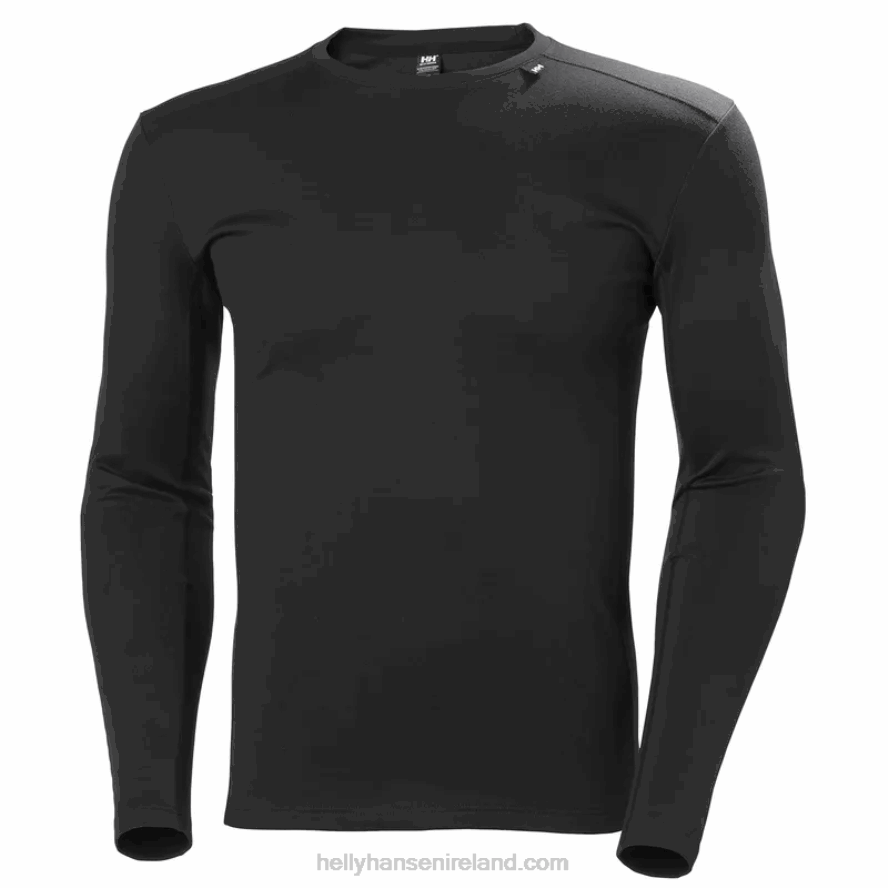 BLACK 8V222F1052 Helly-Hansen MEN'S LIFA MAX CREW BASE LAYER