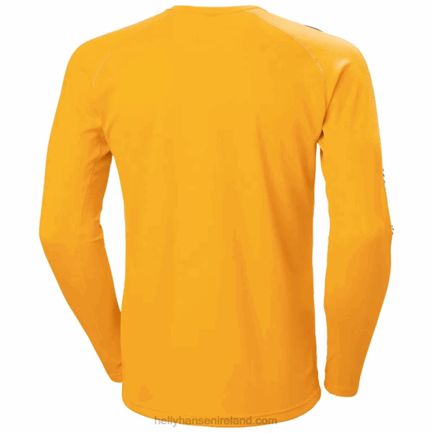 NAVY 8V222F1036 Helly-Hansen MEN'S LIFA ACTIVE STRIPE CREW BASE LAYER