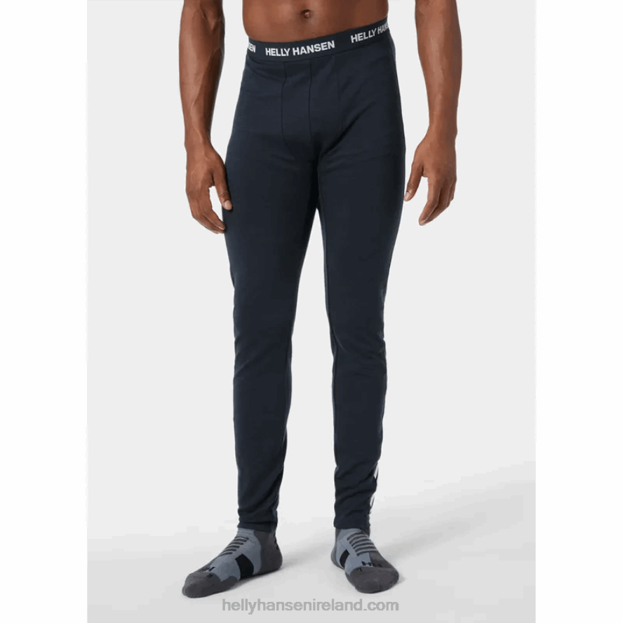 BLACK 8V222F1080 Helly-Hansen MEN'S LIFA MERINO LIGHTWEIGHT PANTS