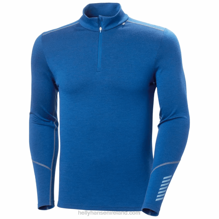 CLOUDBERRY 8V222F1084 Helly-Hansen MEN'S LIFA MERINO MIDWEIGHT HALF-ZIP BASE LAYER