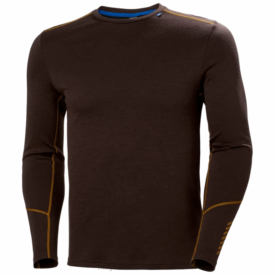 MALACHITE 8V222F1071 Helly-Hansen MEN'S LIFA MERINO MIDWEIGHT CREW BASE LAYER