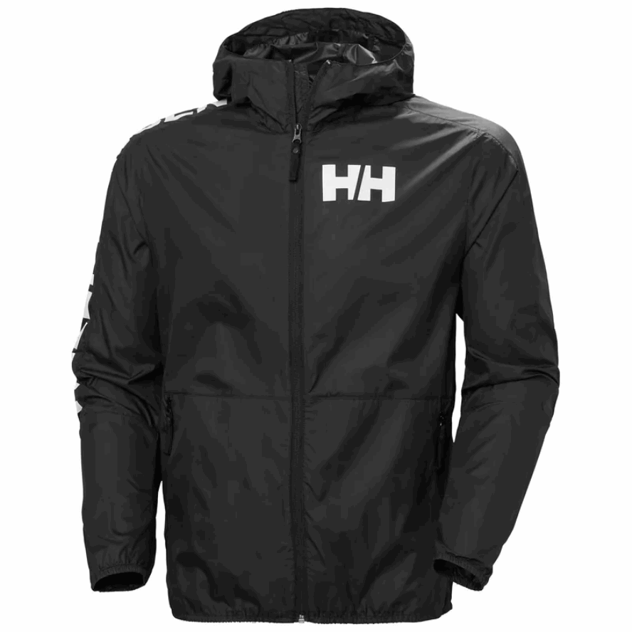 BLACK 8V222F361 Helly-Hansen MEN'S ACTIVE WIND JACKET
