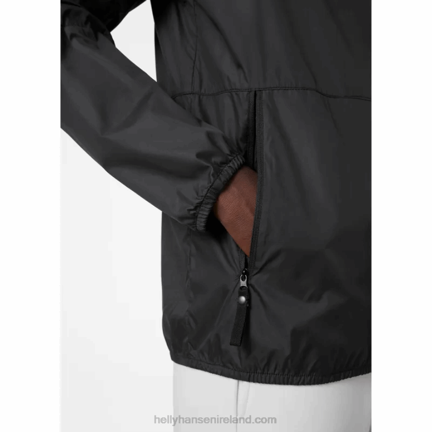 BLACK 8V222F361 Helly-Hansen MEN'S ACTIVE WIND JACKET