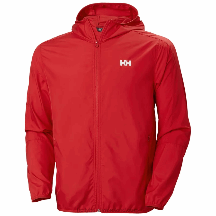 RED 8V222F365 Helly-Hansen MEN'S JUELL LIGHT WATERPROOF JACKET