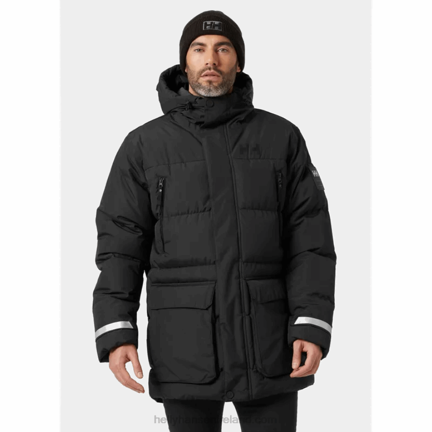 BLACK 8V222F380 Helly-Hansen MEN'S REINE PUFFY JACKET